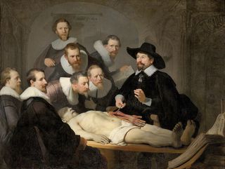 The Anatomy Lesson of Dr. Nicolaes Tulp, 1632 oil on canvas